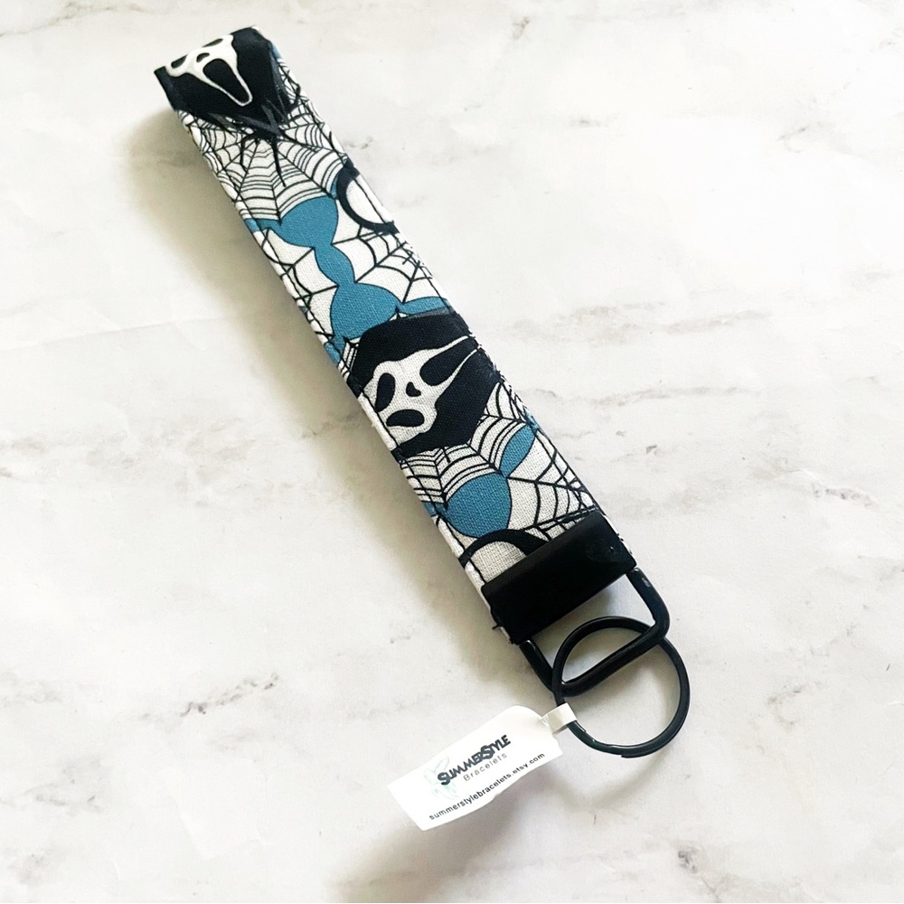 Ghost Face Wristlet Keychain